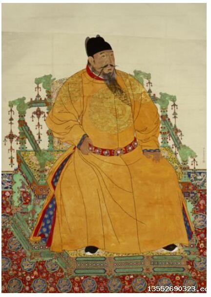 明成祖朱棣像轴。故宫博物院官网截图