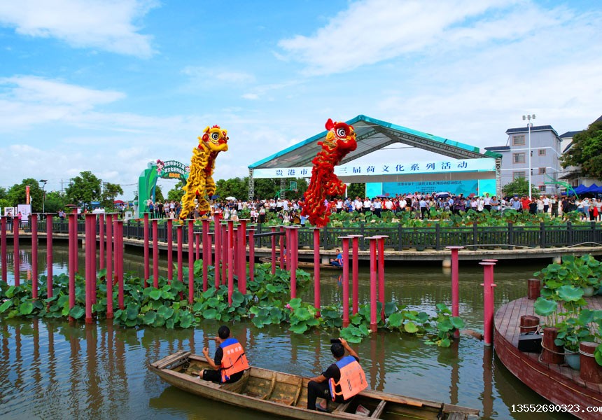 醒狮表演。刘志宁摄